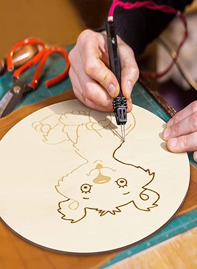 Eduway® 8 Inch Round MDF Board for Mandala, Lippan, Resin Art & Craft, 4mm Thick,Pof 2 Premium Cardboard Material for Artists, Art & Craft - Hard Cutout in Small and Large Sizes (20x20 cms) - Image 5